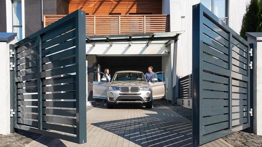 распашные ворота в Тихорецке