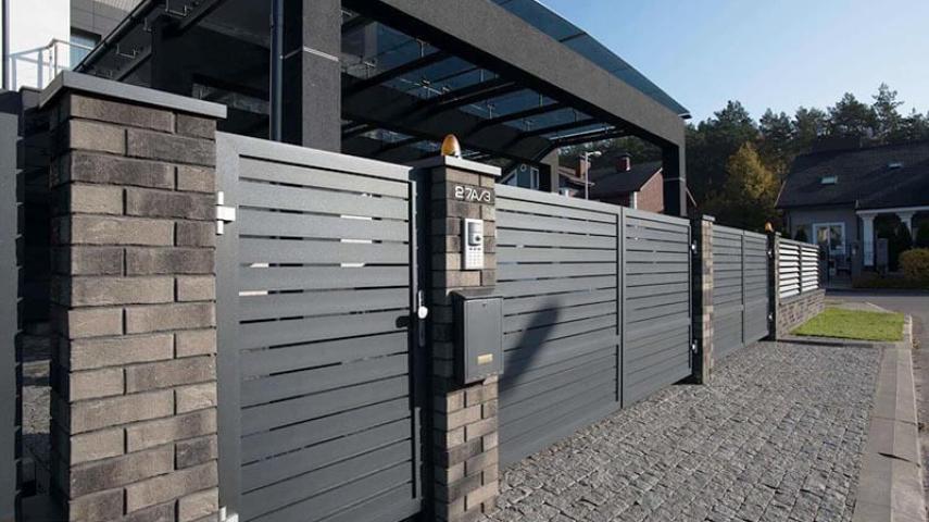 въездные ворота в Тихорецке